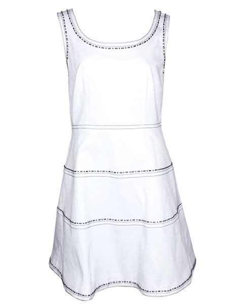 robe blanche prada|Robe en coton Blanc .